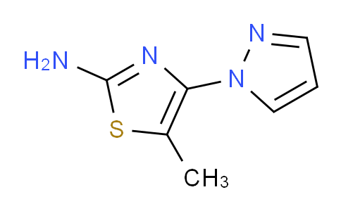 CAS No. 1006484-19-0, 5-Methyl-4-(1H-pyrazol-1-yl)thiazol-2-amine