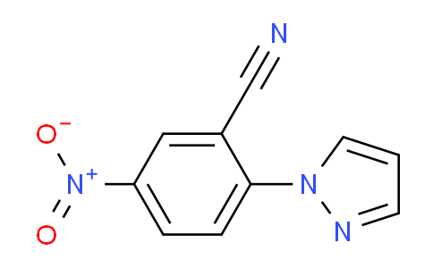 CAS No. 17417-12-8, 5-Nitro-2-(pyrazol-1-yl)benzonitrile