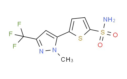 CAS No. 630111-78-3, 5-[1-Methyl-3-(trifluoromethyl)pyrazol-5-yl]-thiophene-2-sulfonamide