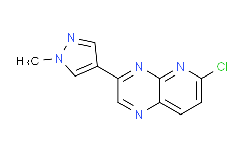 CAS No. 1431872-99-9, 6-Chloro-3-(1-methyl-1H-pyrazol-4-yl)pyrido[2,3-b]pyrazine
