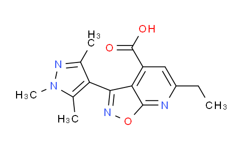 CAS No. 1173266-66-4, 6-Ethyl-3-(1,3,5-trimethyl-1H-pyrazol-4-yl)isoxazolo[5,4-b]pyridine-4-carboxylic acid