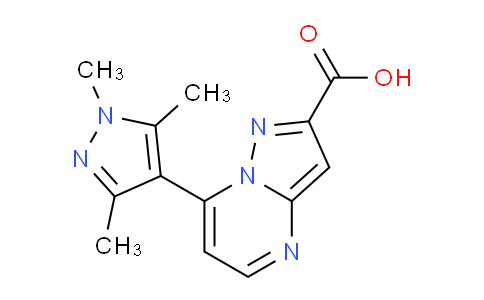 CAS No. 1004727-47-2, 7-(1,3,5-Trimethyl-1H-pyrazol-4-yl)pyrazolo[1,5-a]pyrimidine-2-carboxylic acid