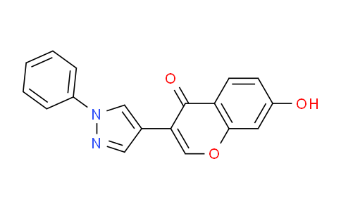 CAS No. 61034-11-5, 7-Hydroxy-3-(1-phenyl-1H-pyrazol-4-yl)-4H-chromen-4-one