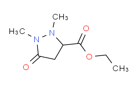 CAS No. 23340-08-1, Ethyl 1,2-dimethyl-5-oxopyrazolidine-3-carboxylate