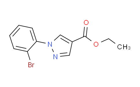 CAS No. 1245258-67-6, Ethyl 1-(2-bromophenyl)-1H-pyrazole-4-carboxylate