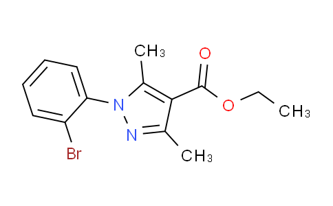 CAS No. 957044-07-4, Ethyl 1-(2-bromophenyl)-3,5-dimethyl-1H-pyrazole-4-carboxylate