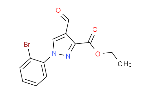 CAS No. 1159691-61-8, Ethyl 1-(2-bromophenyl)-4-formyl-1H-pyrazole-3-carboxylate