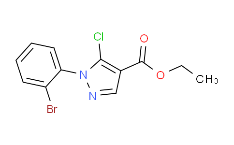 CAS No. 1245091-90-0, Ethyl 1-(2-bromophenyl)-5-chloro-1H-pyrazole-4-carboxylate
