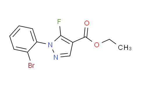 CAS No. 1269294-11-2, Ethyl 1-(2-bromophenyl)-5-fluoro-1H-pyrazole-4-carboxylate