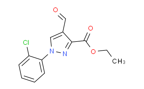 CAS No. 1159691-65-2, Ethyl 1-(2-chlorophenyl)-4-formyl-1H-pyrazole-3-carboxylate