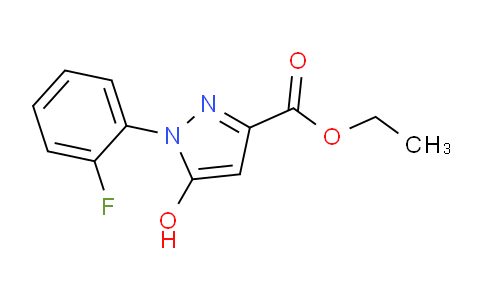 CAS No. 1034303-23-5, Ethyl 1-(2-fluorophenyl)-5-hydroxy-1H-pyrazole-3-carboxylate