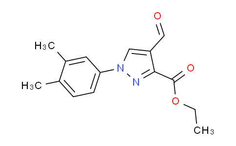 CAS No. 1159691-86-7, Ethyl 1-(3,4-dimethylphenyl)-4-formyl-1H-pyrazole-3-carboxylate