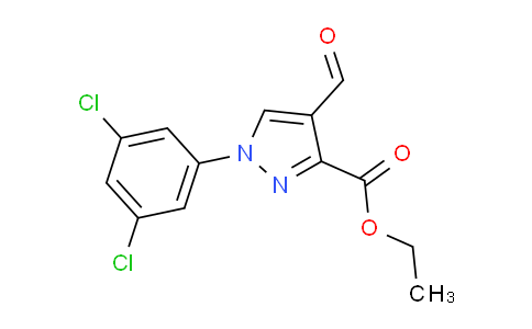 CAS No. 1447607-01-3, Ethyl 1-(3,5-dichlorophenyl)-4-formyl-1H-pyrazole-3-carboxylate
