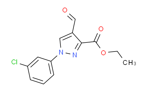 CAS No. 1159691-57-2, Ethyl 1-(3-chlorophenyl)-4-formyl-1H-pyrazole-3-carboxylate