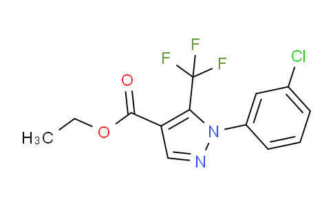 CAS No. 112055-35-3, Ethyl 1-(3-chlorophenyl)-5-(trifluoromethyl)-1H-pyrazole-4-carboxylate