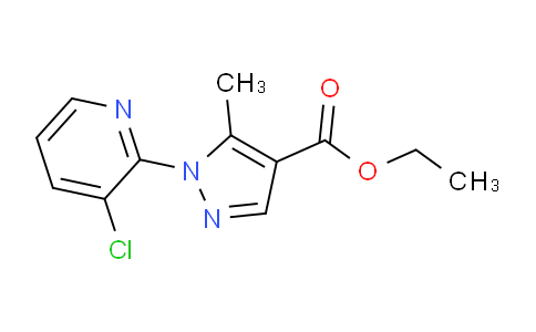 CAS No. 1150164-31-0, Ethyl 1-(3-chloropyridin-2-yl)-5-methyl-1H-pyrazole-4-carboxylate