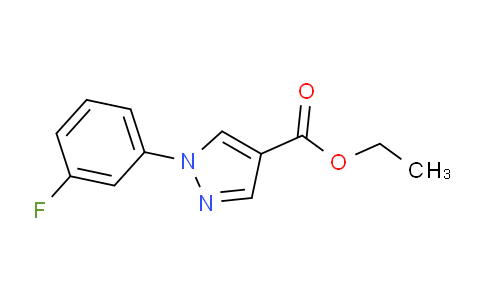 CAS No. 138907-75-2, Ethyl 1-(3-fluorophenyl)-1H-pyrazole-4-carboxylate