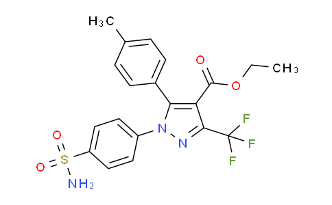 CAS No. 1206970-24-2, Ethyl 1-(4-(aminosulfonyl)phenyl)-3-(trifluoromethyl)-5-p-tolyl-1h-pyrazole-4-carboxylate