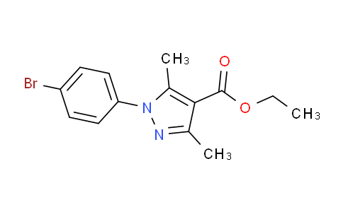 CAS No. 113808-82-5, Ethyl 1-(4-bromophenyl)-3,5-dimethyl-1H-pyrazole-4-carboxylate