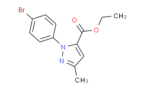 CAS No. 385831-39-0, Ethyl 1-(4-bromophenyl)-3-methyl-1H-pyrazole-5-carboxylate