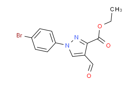CAS No. 1159691-50-5, Ethyl 1-(4-bromophenyl)-4-formyl-1H-pyrazole-3-carboxylate