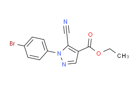CAS No. 98475-71-9, Ethyl 1-(4-bromophenyl)-5-cyano-1H-pyrazole-4-carboxylate