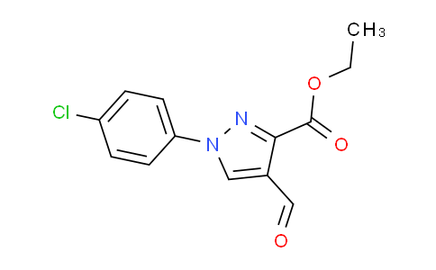 CAS No. 1156510-03-0, Ethyl 1-(4-chlorophenyl)-4-formyl-1H-pyrazole-3-carboxylate