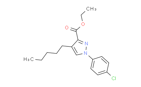CAS No. 93722-69-1, Ethyl 1-(4-chlorophenyl)-4-pentyl-1H-pyrazole-3-carboxylate