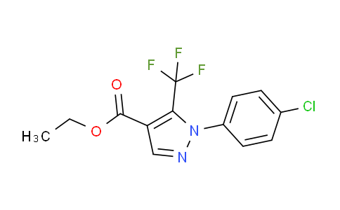 CAS No. 112055-36-4, Ethyl 1-(4-chlorophenyl)-5-(trifluoromethyl)-1H-pyrazole-4-carboxylate