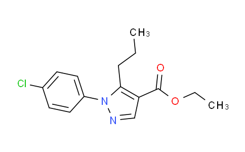 CAS No. 175137-16-3, Ethyl 1-(4-chlorophenyl)-5-propyl-1H-pyrazole-4-carboxylate