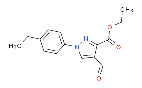 CAS No. 1159691-31-2, Ethyl 1-(4-ethylphenyl)-4-formyl-1H-pyrazole-3-carboxylate