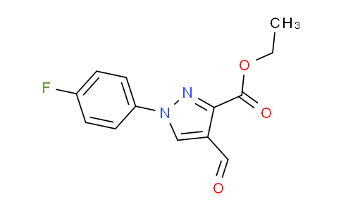 CAS No. 1159691-42-5, Ethyl 1-(4-fluorophenyl)-4-formyl-1H-pyrazole-3-carboxylate