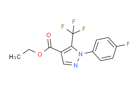 CAS No. 175137-38-9, Ethyl 1-(4-fluorophenyl)-5-(trifluoromethyl)-1H-pyrazole-4-carboxylate
