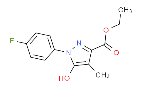 CAS No. 274253-14-4, Ethyl 1-(4-fluorophenyl)-5-hydroxy-4-methyl-1H-pyrazole-3-carboxylate