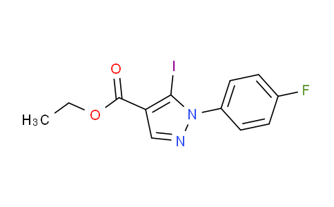 CAS No. 959576-71-7, Ethyl 1-(4-fluorophenyl)-5-iodo-1h-pyrazole-4-carboxylate