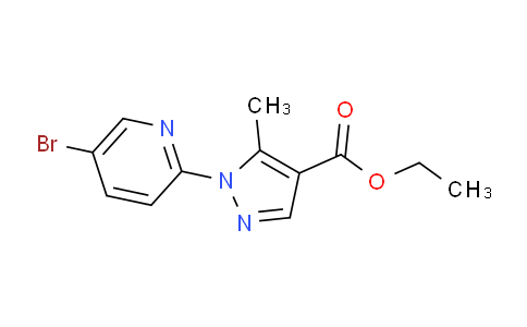 CAS No. 1150164-72-9, Ethyl 1-(5-bromopyridin-2-yl)-5-methylpyrazole-4-carboxylate