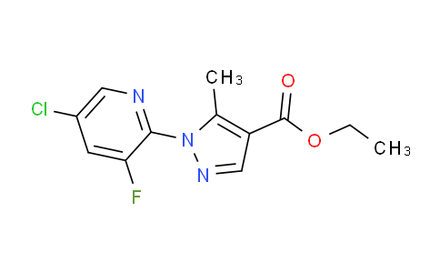 CAS No. 1150164-40-1, Ethyl 1-(5-chloro-3-fluoropyridin-2-yl)-5-methyl-1H-pyrazole-4-carboxylate