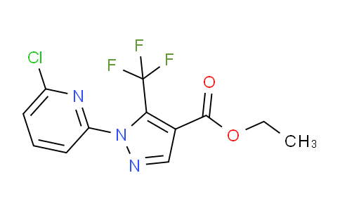 CAS No. 1128268-00-7, Ethyl 1-(6-chloropyridin-2-yl)-5-(trifluoromethyl)-1H-pyrazole-4-carboxylate