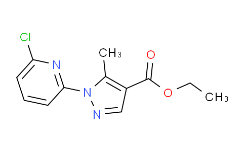 CAS No. 1150164-74-1, Ethyl 1-(6-chloropyridin-2-yl)-5-methyl-1H-pyrazole-4-carboxylate