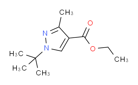 CAS No. 1259065-53-6, Ethyl 1-(tert-butyl)-3-methyl-1H-pyrazole-4-carboxylate