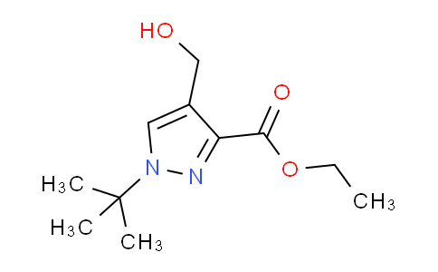 CAS No. 1374258-07-7, Ethyl 1-(tert-butyl)-4-(hydroxymethyl)-1H-pyrazole-3-carboxylate