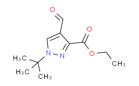 CAS No. 1374258-06-6, Ethyl 1-(tert-butyl)-4-formyl-1H-pyrazole-3-carboxylate