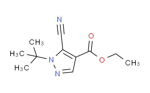 CAS No. 98477-12-4, Ethyl 1-(tert-butyl)-5-cyano-1H-pyrazole-4-carboxylate