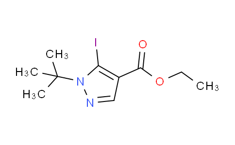 CAS No. 1374258-24-8, Ethyl 1-(tert-butyl)-5-iodo-1H-pyrazole-4-carboxylate