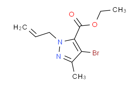 CAS No. 1373247-72-3, Ethyl 1-allyl-4-bromo-3-methyl-1H-pyrazole-5-carboxylate