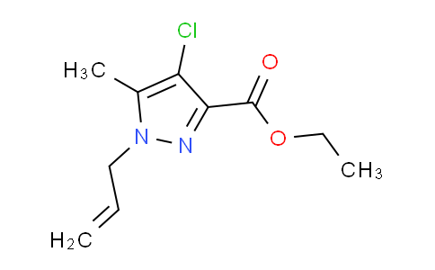 CAS No. 1373247-19-8, Ethyl 1-allyl-4-chloro-5-methyl-1H-pyrazole-3-carboxylate