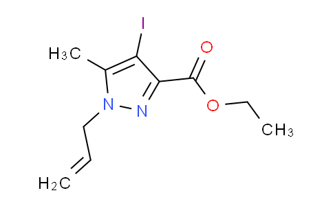 CAS No. 1373247-80-3, Ethyl 1-allyl-4-iodo-5-methyl-1H-pyrazole-3-carboxylate