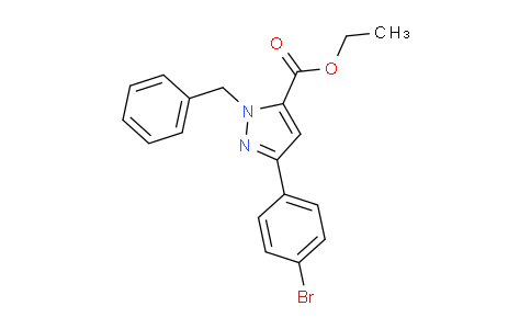 CAS No. 948293-14-9, Ethyl 1-Benzyl-3-(4-bromophenyl)-1H-pyrazole-5-carboxylate