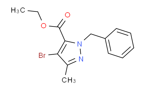 CAS No. 1352925-94-0, Ethyl 1-benzyl-4-bromo-3-methyl-1H-pyrazole-5-carboxylate