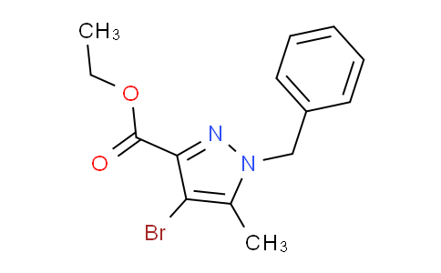 CAS No. 1262415-66-6, Ethyl 1-benzyl-4-bromo-5-methyl-1H-pyrazole-3-carboxylate
